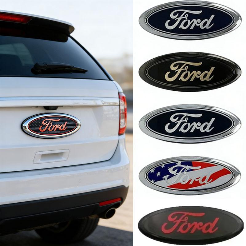 for Ford Fiesta Ranger Focus Explorer Fusion F150 F250 Escape Bronco Mondeo Transit ABS Car Body Trunk Hood Badge Decals Sticker