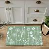 1 шт. анти-усталостные кухонные коврики, минималистский цветочный принт, водонепроницаемый нескользящий толстый мягкий кухонный коврик, прочный, удобный стоячий коврик для кухни