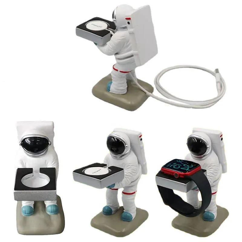 Украшение рабочего стола Астронавт Космонавт Беспроводная зарядка Подставка для часов Подходит для Huawei Watch Apple Watch