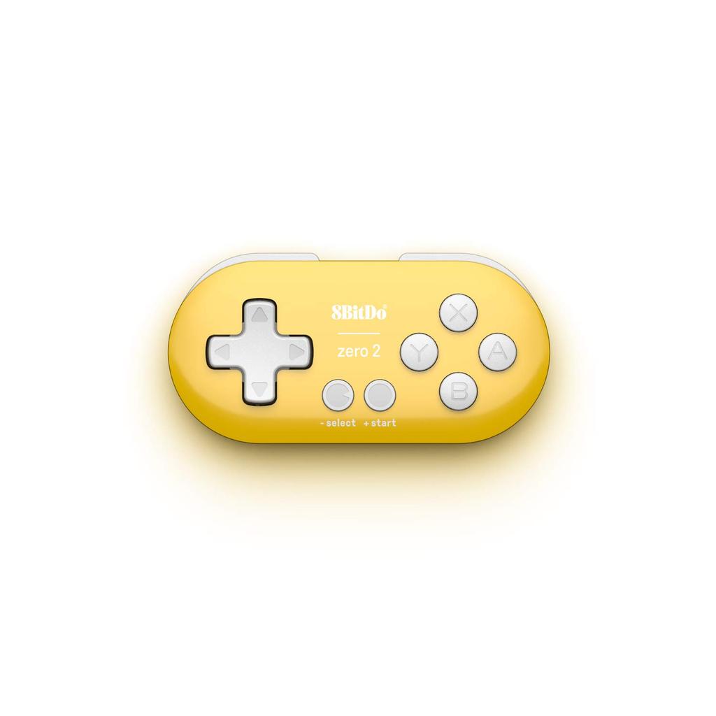 8bitdo Zero 2 Игровой Bluetooth для Raspberry и Желтая Версия Контроллера, Беспроводной, Windows, Android, macOS, Pi, Steam,
