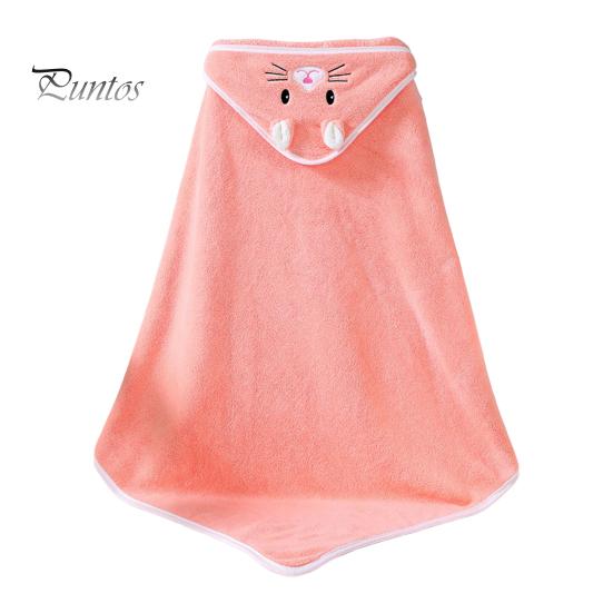 Детское банное полотенце, декор с вышивкой в ​​виде животных, мягкая микрофибра, хорошо впитывающее пеленание для новорожденных, впитывающая пот накидка, накидка для сушки тела