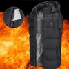 Унисекс интеллектуальный USB термотеплый безопасный жилет с подогревом зимняя теплая куртка с подогревом открытый жилет для катания на лыжах