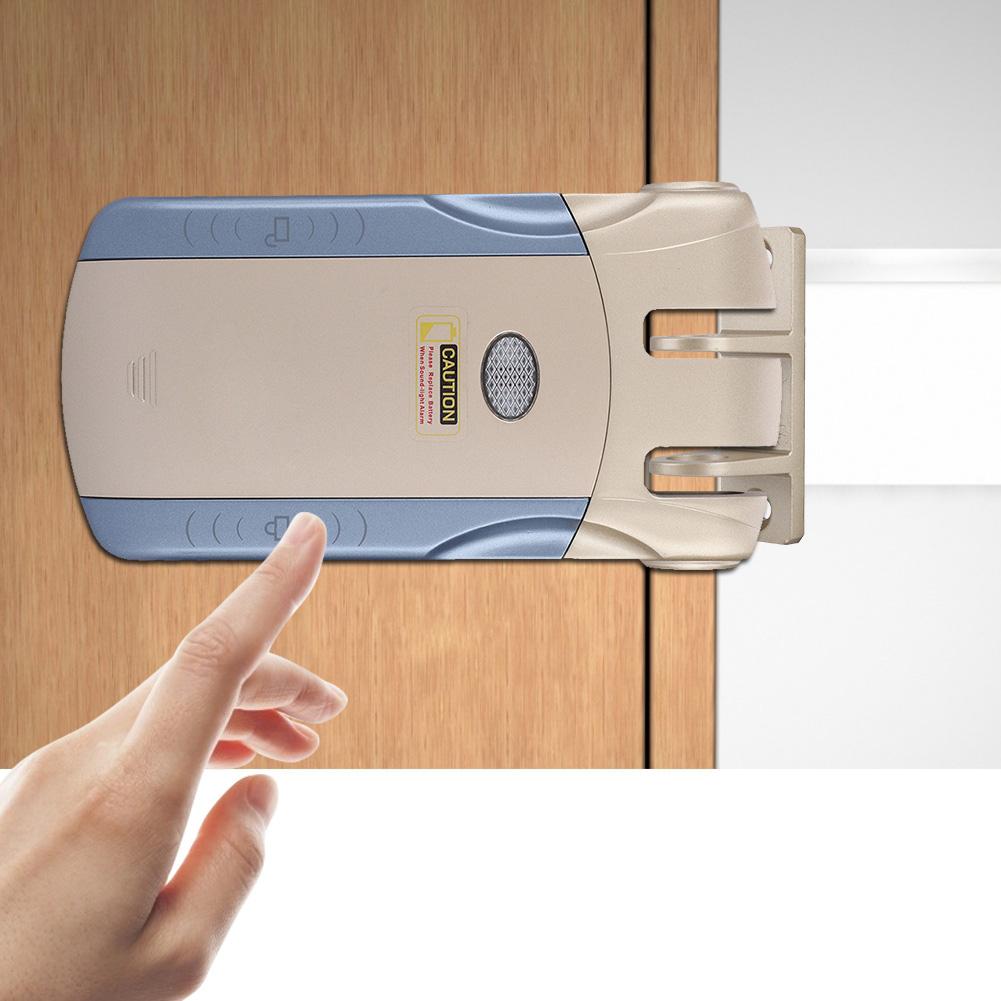 Беспроводной невидимый электронный замок WAFU без ключа с дистанционным управлением и сенсорной блокировкой и разблокировкой (Тип А)