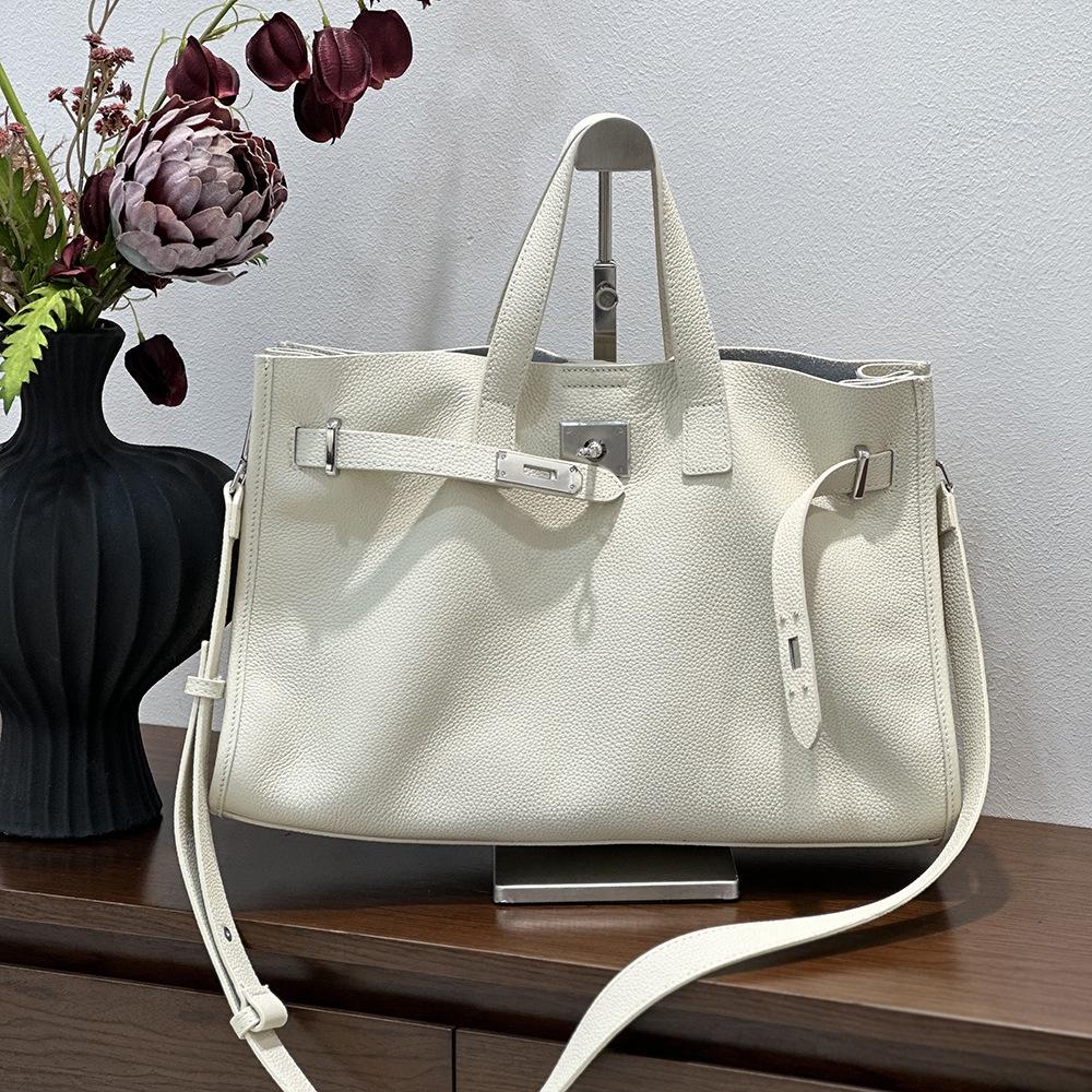 Премиум мягкий кожаный портфель женский горизонтальный вариант натуральная кожаная сумка большой емкости сумка подмышкой и сумка-тоут для поездок на работу