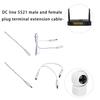Power Extension Cable 5.5x2.1mm Adapter Cable Plug Connector Male Female Barrel Plug Power Adapter For CCTV Camera