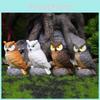 Owl Ornament Resin For Garden Micro Landscape And Cultural Gift Displays