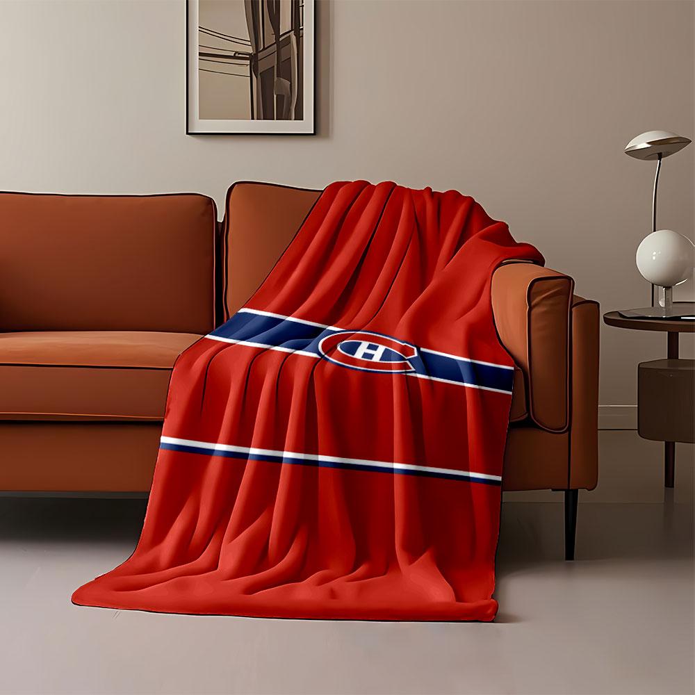 Red and Blue Sports Logo Blanket print blanket soft and cozy perfect for the living room bed sofa or a nap,gift