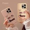 Pink Cartoon Dachshund Dog IPhone 17promax Apple Phone Case 14 Suitable for 16 Silicone 13 Japanese and Korean 12 Soft Set
