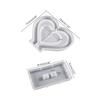 Resin Photo Frame Molds Heart Shape Silicone Mold for DIY Casting Epoxy Mould with Base Crafts for Table Home Decoration