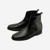 Custom Aid 4cm Cowhide Square Toe Zipper Chelsea Boots Spencer-CR0034