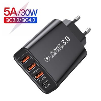 Зарядное устройство USB Multi Ports PD 20W для путешествий Quick Charge 3.0 для Xiaomi iPhone 15 14 Samsung Mobile Phone USB PD Fast Charge Adapter