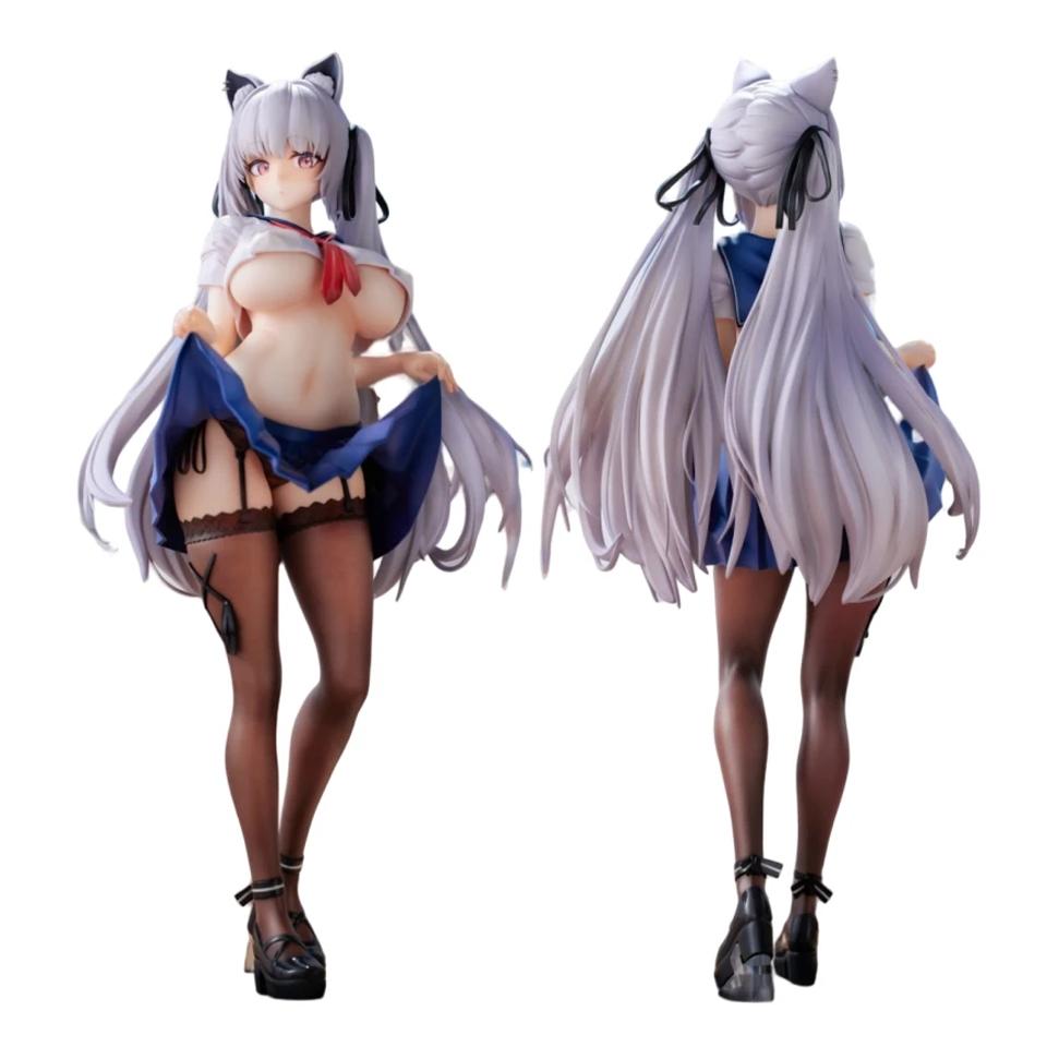 Фигурка Maxcute Alvina Curtain-chan, аниме, униформа для девочек, фигурка из ПВХ, игрушка, статуя, коллекция, модель куклы