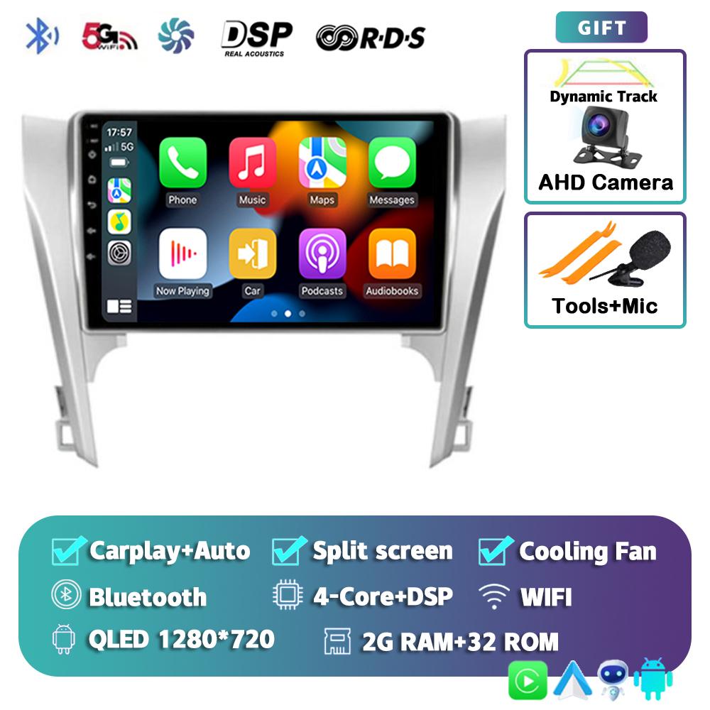 Android 14 Carplay Auto для Toyota Camry 7 XV 50 55 2011-2014 Автомобильный Радио Мультимедиа Видео Плеер Навигация Стерео GPS Нет 2din 4G