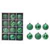 12Pcs Colored Christmas Tree Hangings Pendant Plastic Merry Xmas Tree Decor  Outdoor