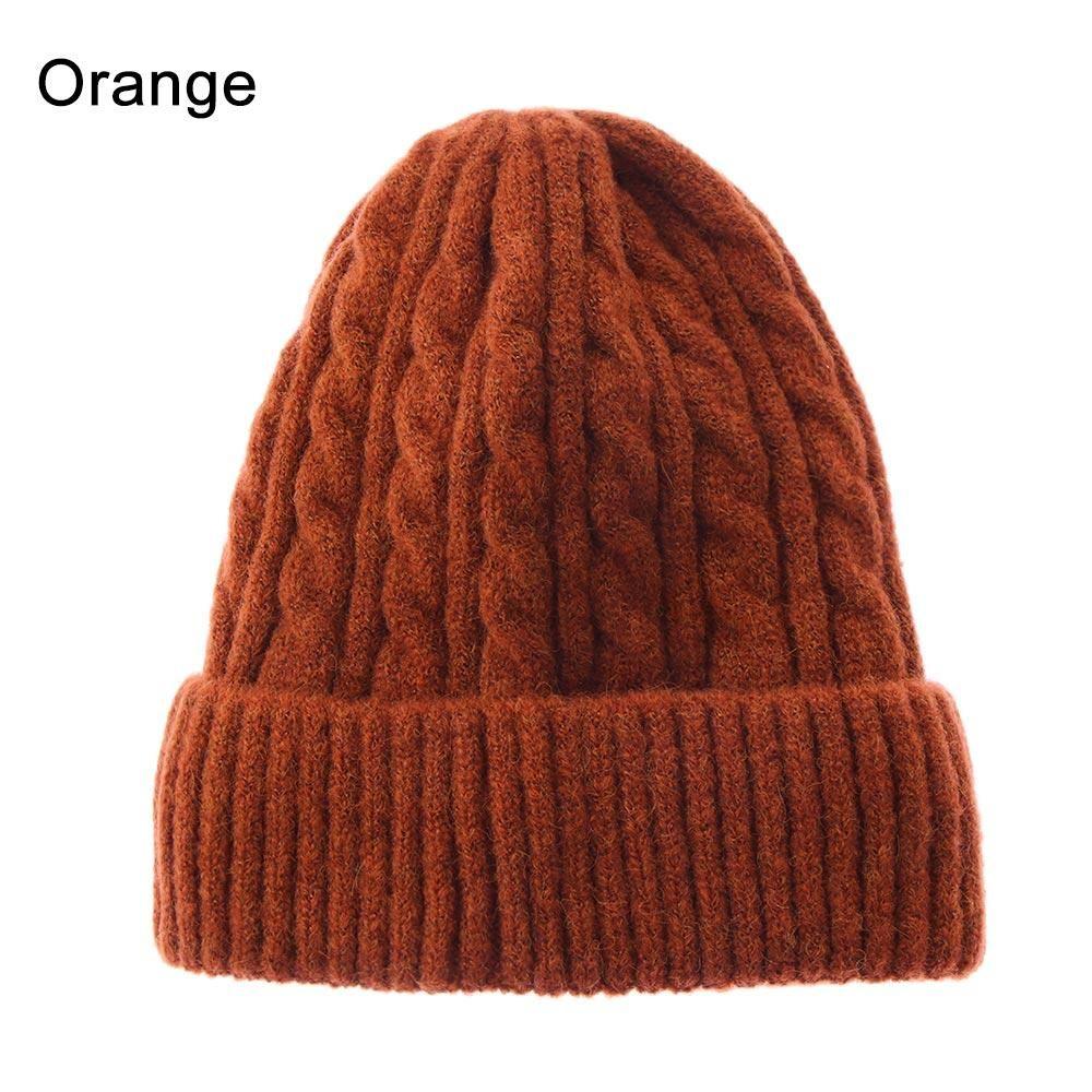 New Soft Winter Warm Thick Fleece Hedging Cap Casual Ski Hats Slouchy Bonnet Wool Knitted Beanies