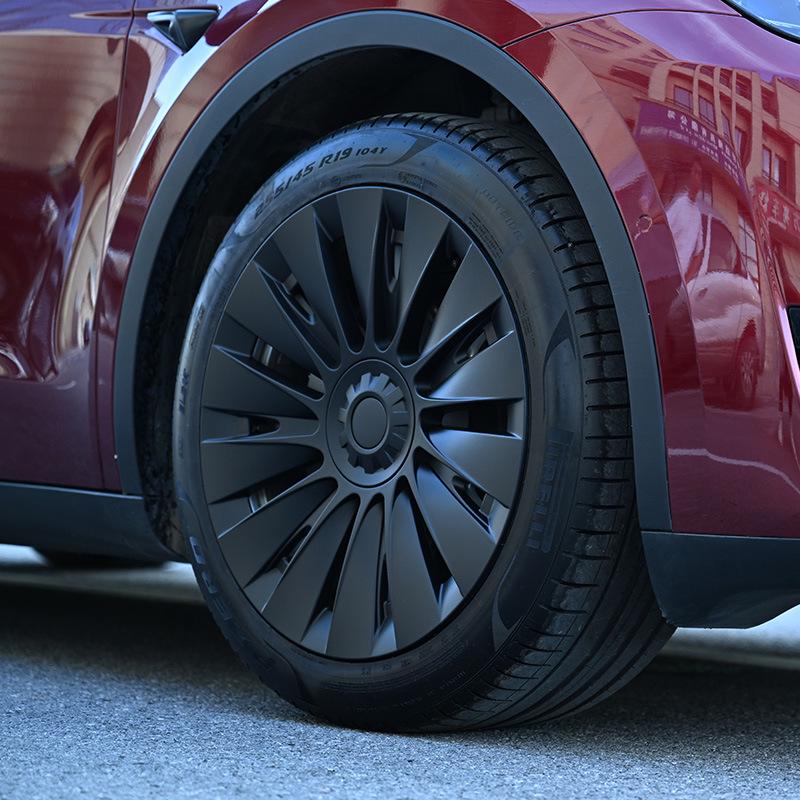 Защитная крышка ступицы диска 19" для Tesla Model Y Whirlwind - Модифицированная версия P с прямым углом