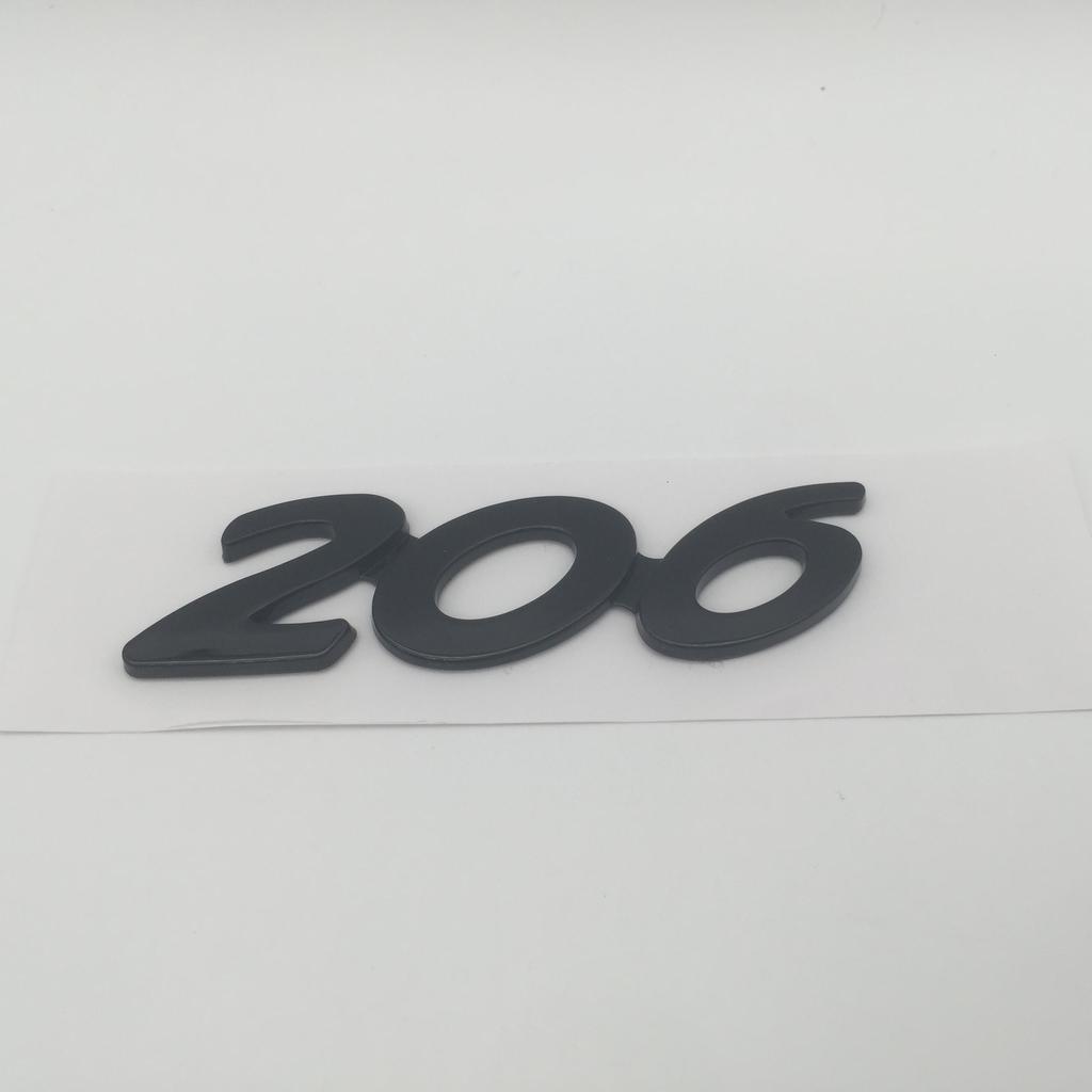 1pcs 3D ABS GT 206 207 208 301 307 308 408 508 car Letter Emblem Rear tail trunk Decals badge sticker Decal styling Accessories