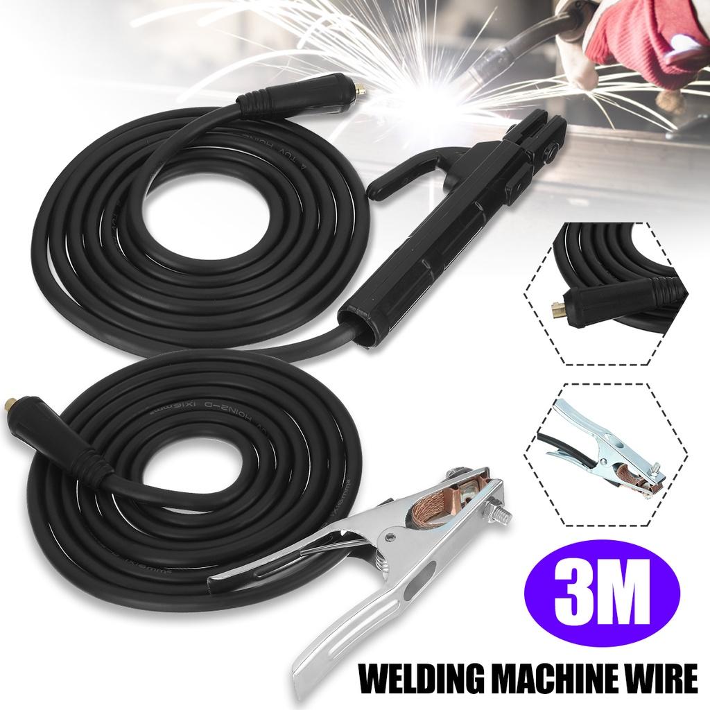 Профессиональный зажим для заземляющей сварки, набор зажимов 200A для Mig Tig, дуговой сварочный аппарат, кабель держателя электрода + кабель с зажимом заземления