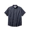 Casual Series Simple Fashion Loose Polo Print Short Sleeve Shirt Unisex Shirts 172538102R-2