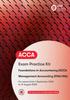The FIA Foundations In Management Accounting FMA (ACCA F2) : Practice and Revision Kit Book
