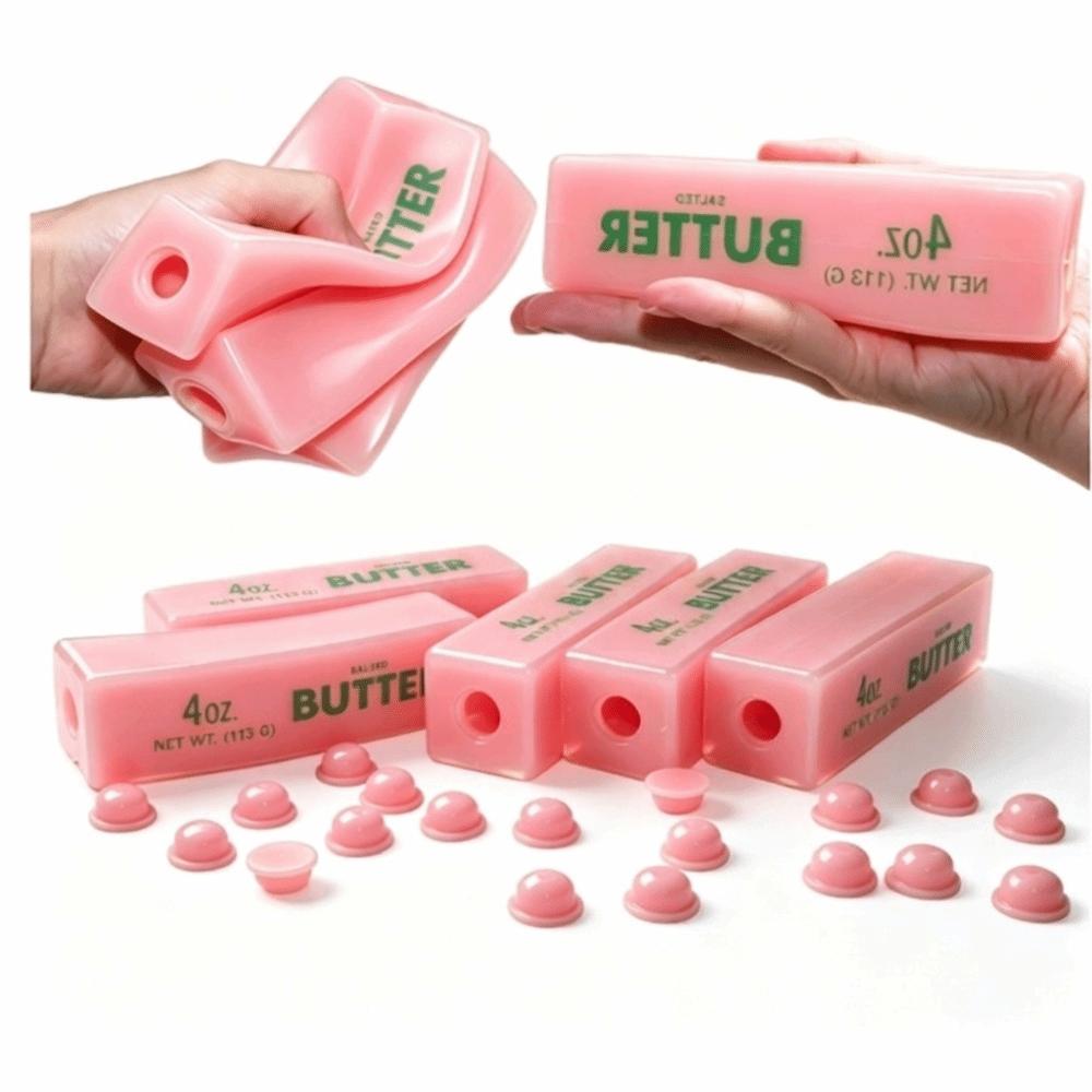 14cm Butter Stick Ball Skin Fillable DIY Squeeze Toy Handmade Ball Skin Craft Making Accessory
