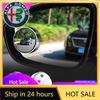 Car Stickers For Alfa Romeo 2Pcs Car Auxiliary Rearview Mirror Wide-angle 360° Adjustable For Alfa Romeo Giulietta GT 159 147 15