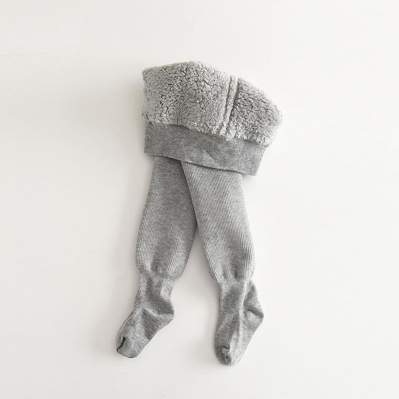 Зимние детские леггинсы в полоску с флисовой подкладкой, плотные и теплые колготки для малышей и детей, сохраняющие тепло