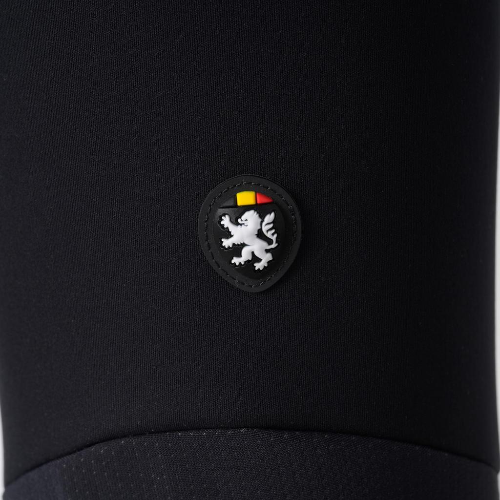 Велотрусы-тайтсы Lion de Kapelmuur EVO2 с ветрозащитной вставкой, черные, M, осень/зима (0°C-10°C)