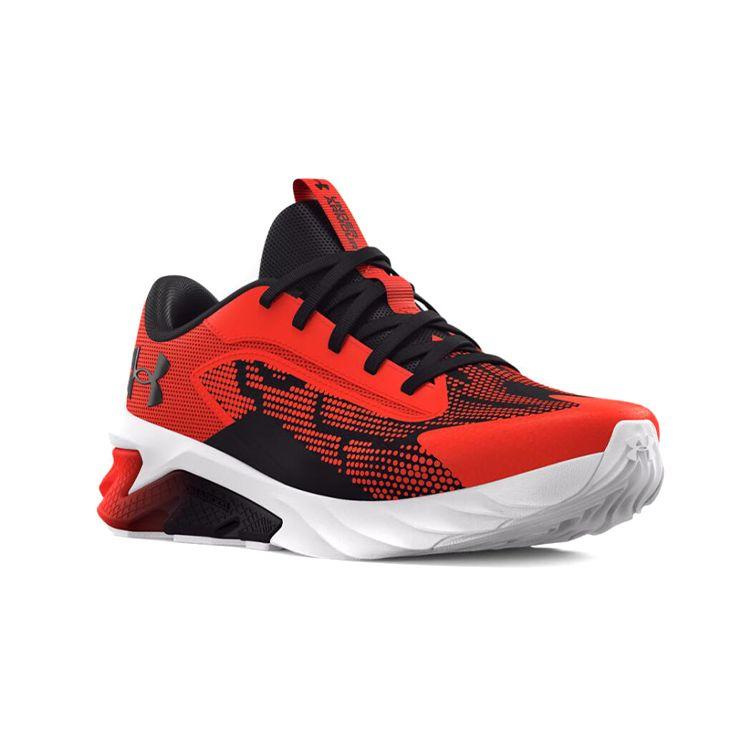 Under Armour Charged Scramjet 4 GS Phoenix Fire Kids Sneakers Red Halo-Grey 3024208-600