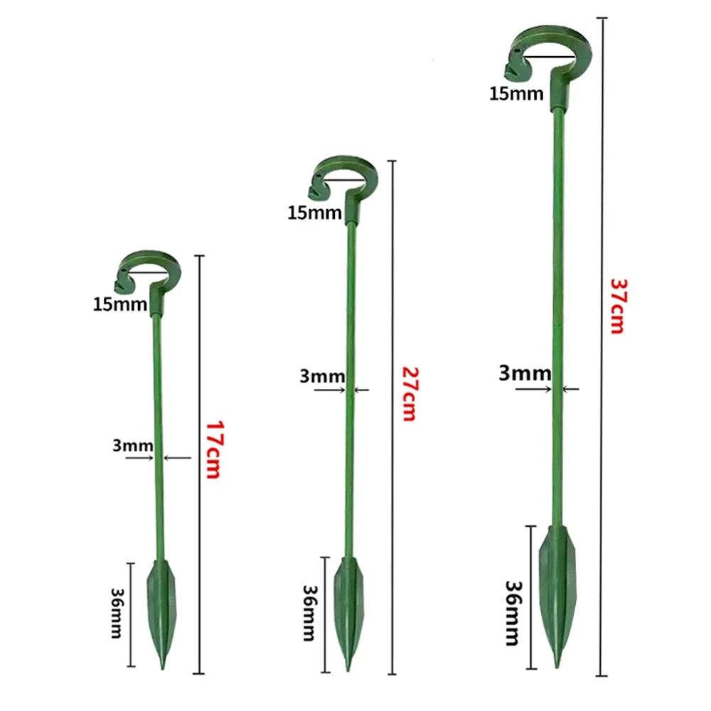 5/10pc Plant Support Stakes Garden Single Stem Flower Support Stake Amaryllis Plant Cage Support Plastic Flower Stand Succulents