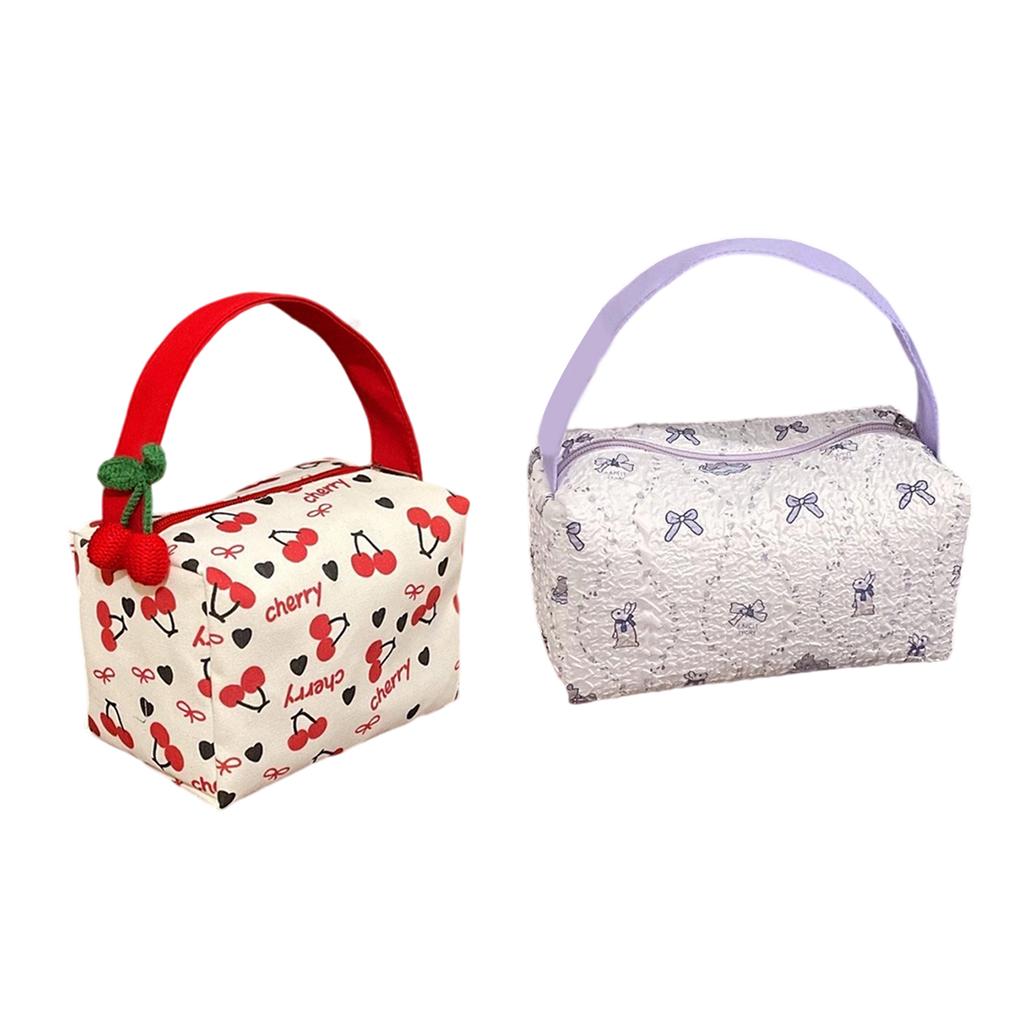 Просторный косметический органайзер из пузырчатой пены, косметичка для макияжа с ручкой, сумка для хранения, для путешествий и повседневного использования