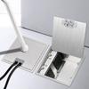 Rust-proof Flip Floor Socket Single Row 3-Pin & 2-Pin Socket Ultra Thin Hidden Style Replaceable Module Power Socket