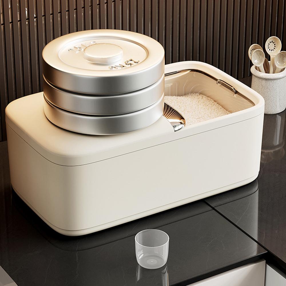 5/10KG Rice Storage Box Home with Lid Insect Proof Moisture Proof Rice Box Grain Sealed Jar Kitchen Container Storing Dry Grain