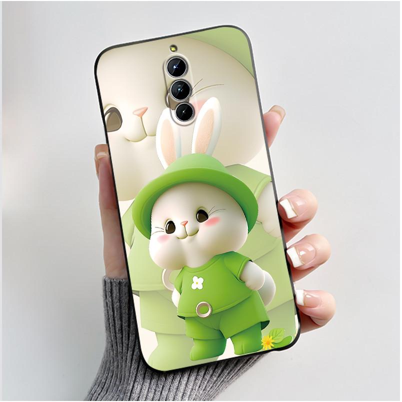 Cute Little Panda Pattern For ZTE Nubia RedMagic 8S Pro 5G / 8S Pro+ 5G Case Shockproof Soft Black Cartoons Painted Casing