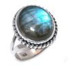 Натуральный лабрадорит драгоценный камень 925 цельное стерлинговое серебро ювелирное кольцо размер 6 u6R80