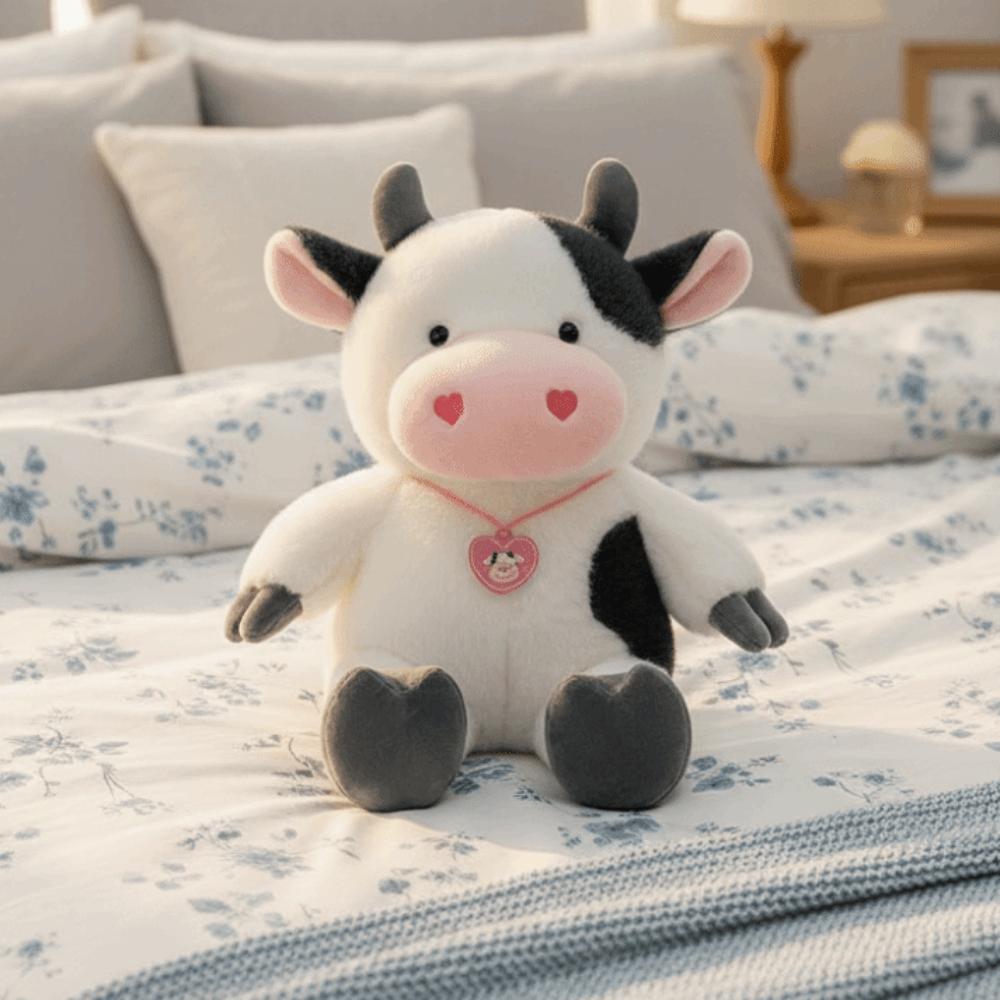 Simulation Animals Cow Toys Cartoon Cow Plush Toy Creative Cow Stuffed Plush Doll Gifts To Friend