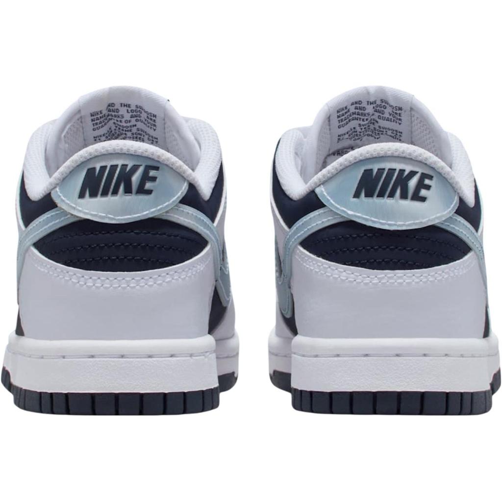 Nike Leather Low top Skateboard Shoes Blue White Unisex II7639-100