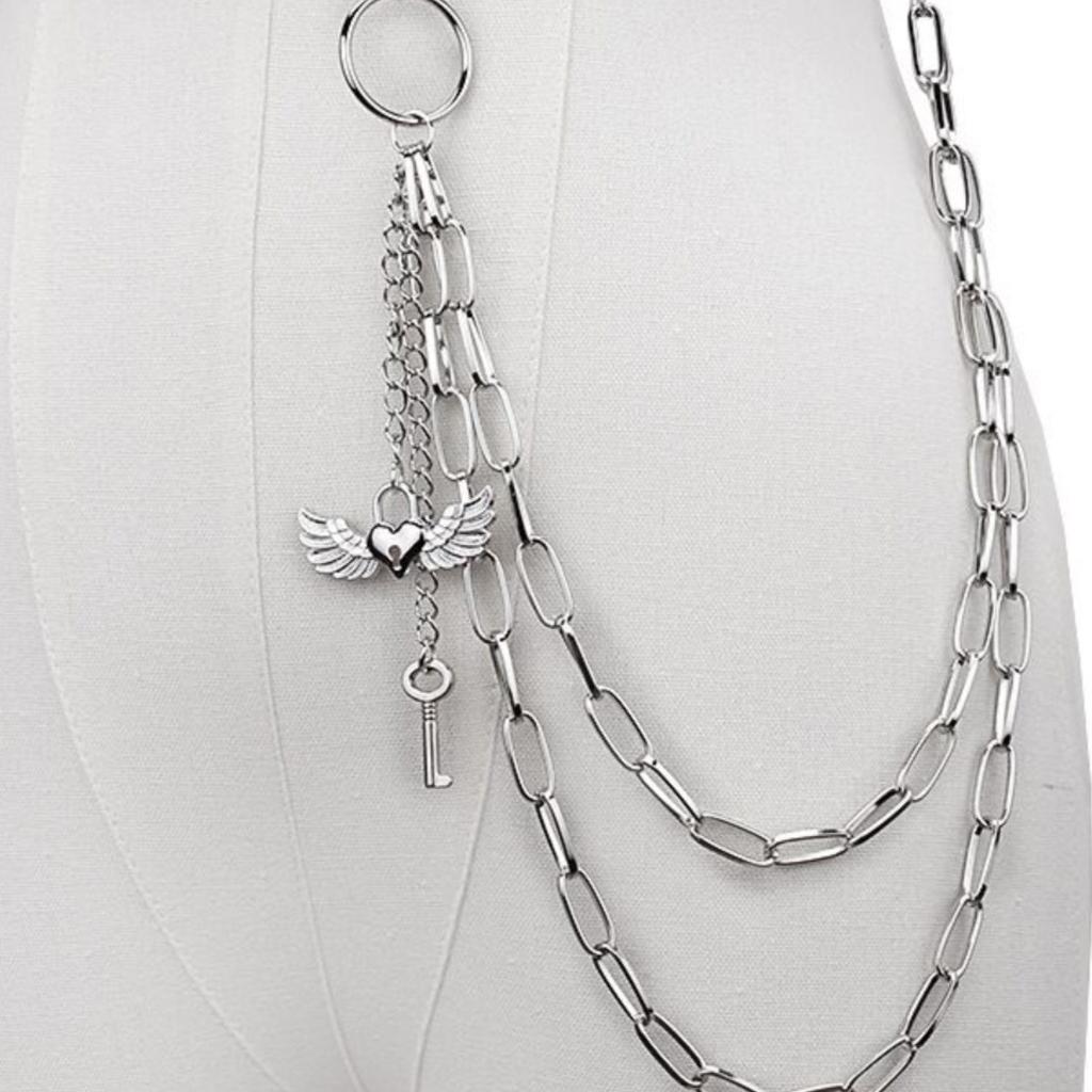 Men'S And Women'S Trousers, Waist Chain Decorative Belt Accessories, Punk Chain Chain Jk Street Hip Hop