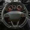 Чехол на руль автомобиля из микрофибры 38 см, нескользящий, для Seat Tarraco Arona Ateca Ibiza Toledo Mii Leon Arosa Exeo ST FR