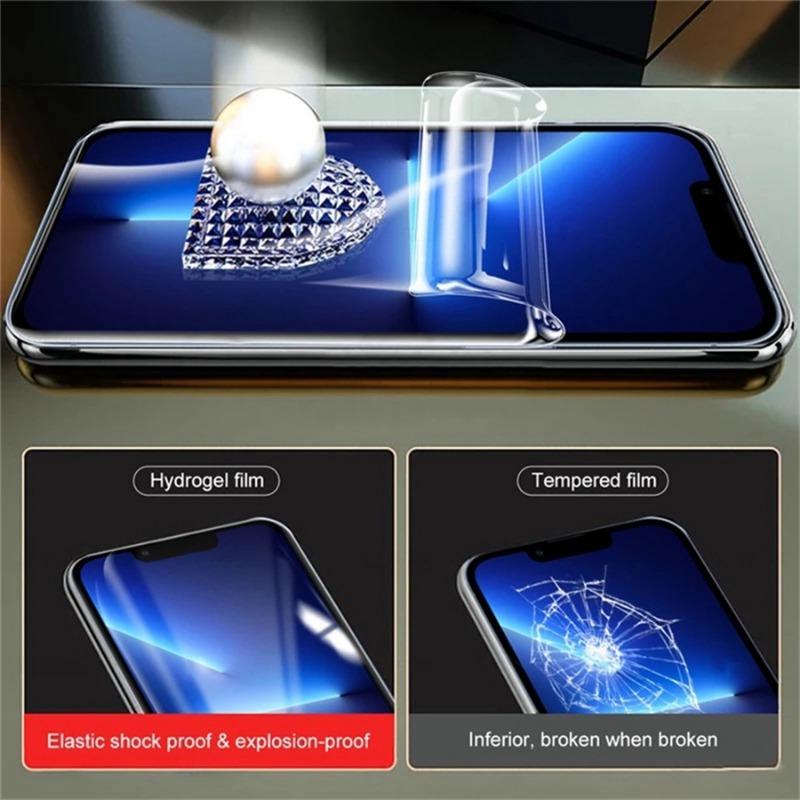 Для iPhone SE 2020 6s 6 7 8 Plus X XR XS 12 13 mini 14 Plus 11 12 13 14 15 Pro Max передняя гидрогелевая мягкая пленка задняя защита экрана стекло для объектива камеры