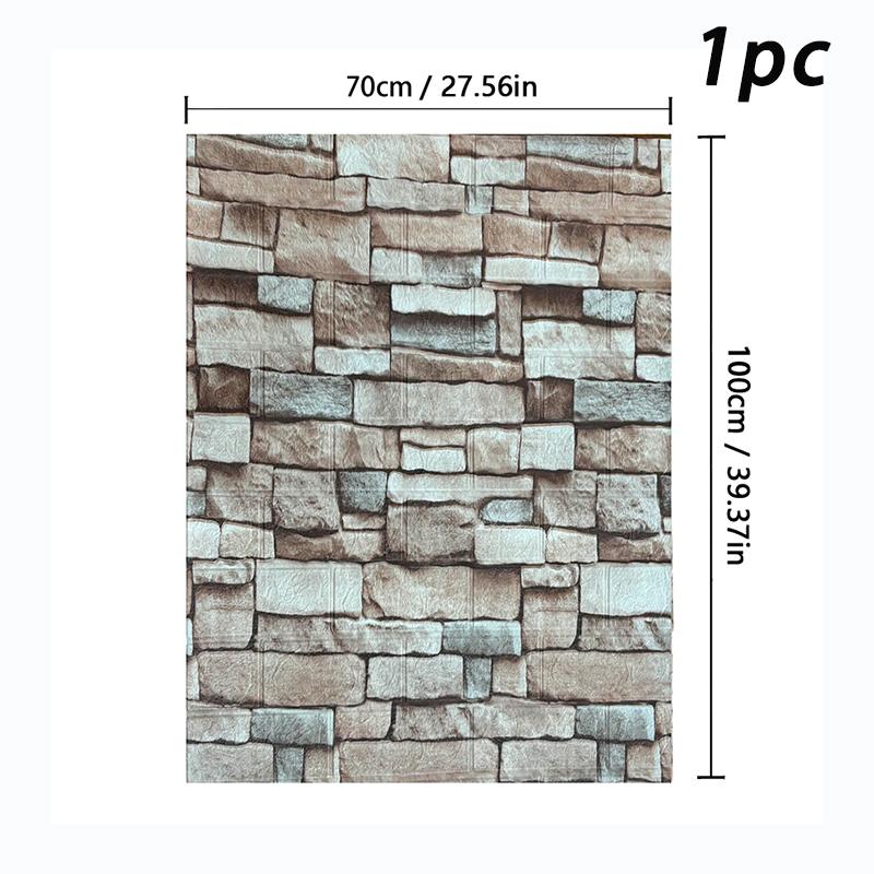 70x100 см Высококачественные Антикварные 3D Стеновые Панели Самоклеящаяся Наклейка на Стену Винтажная Декор Домашнего Интерьера