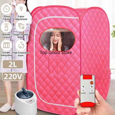 1000 Вт 2 л Паровая сауна Портативная спа-комната Домашняя для похудения Всего тела Складная Детокс-терапия Паровая Складная Кабина-сауна Генератор сауны