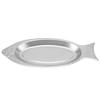 Stainless Steel Fish Shaped Plate Decorative Appetizer Tray Fish Serving Platter  Home Restaurant