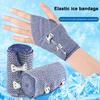 Бинт ледяной рулонный спортивный компрессионный самоотрезающийся по длине дышащий микропористый дизайн спортивный бинт для холодной компрессии