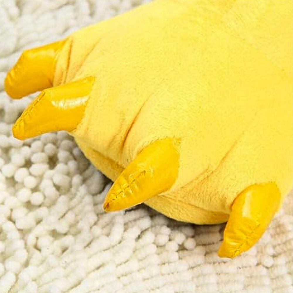Miękkie Kapcie Dziecięce Łapy 3D Żółte Z Pazurami 27-32