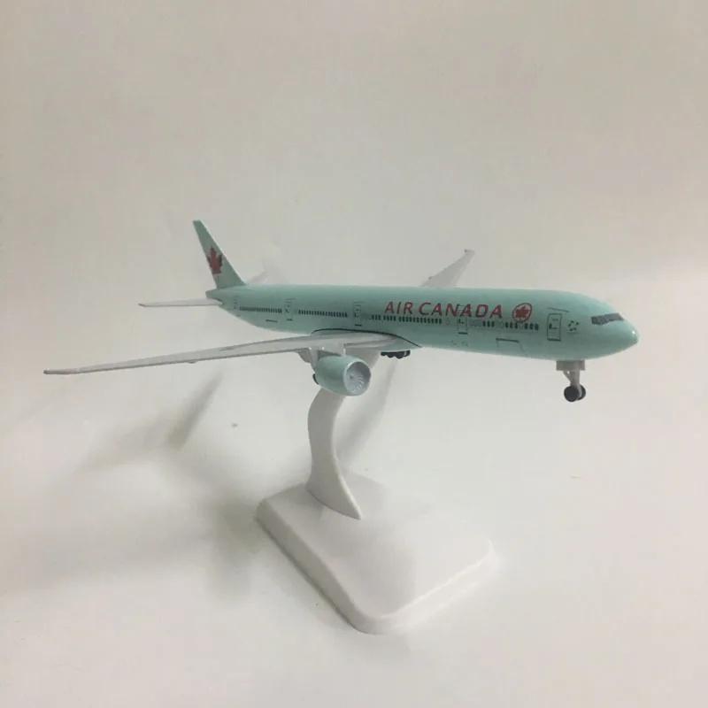 1/400 Модели Самолетов Канада 777 B777 Металлическая Модель Самолета Игрушка Реплика с Шасси Авиационная Симуляция Коллекционный Подарок