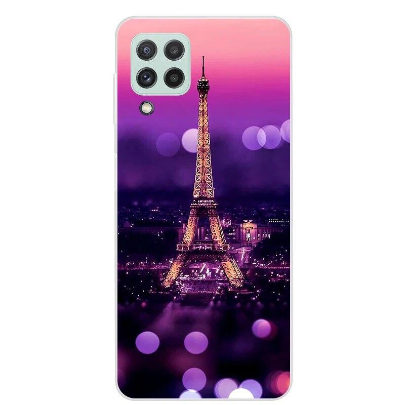 Чехол для Samsung Galaxy M22 M32 4G, задняя крышка для телефона Samsung M22, мягкий чехол для Samsung M32 4G M 22 32, черный чехол из ТПУ 6,4 дюйма