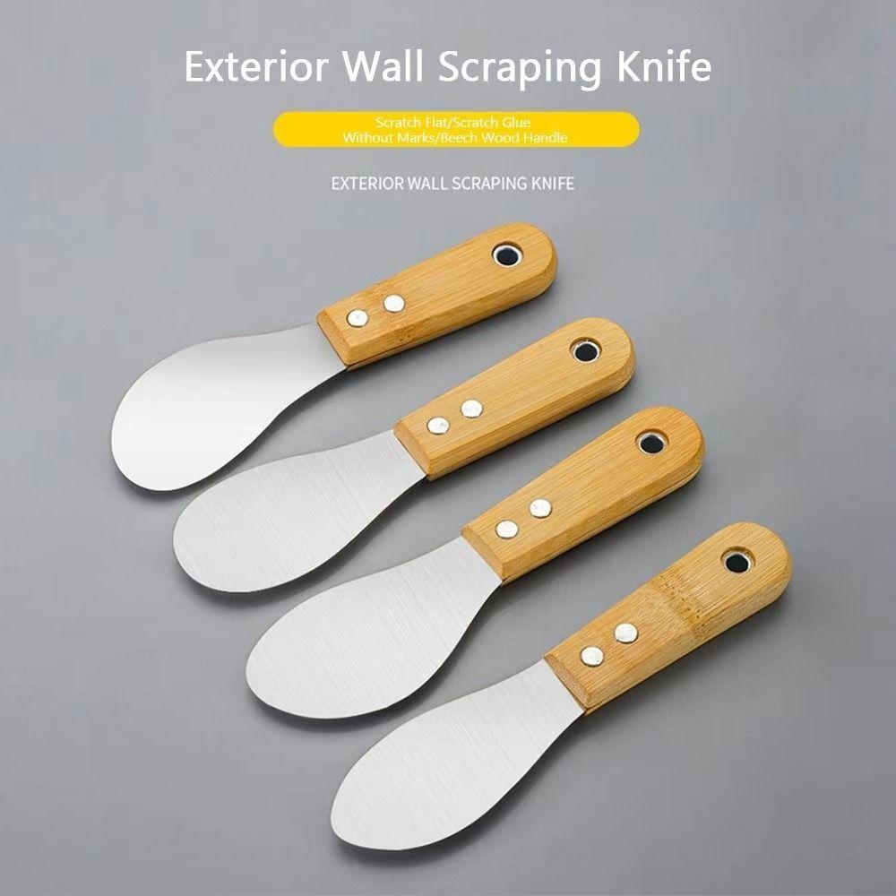 4Pcs High Hardness Stainless Steel Glue Scraper Thickened Sealant Remover Shovel  Home Improvement