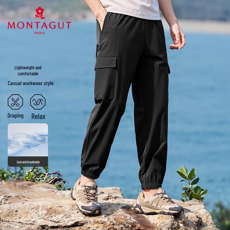 MONTAGUT Men's Lightweight Breathable Casual Trousers