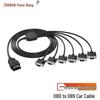 ZONWAN Диагностический кабель OBD-II на 6 портов DB9 RS232